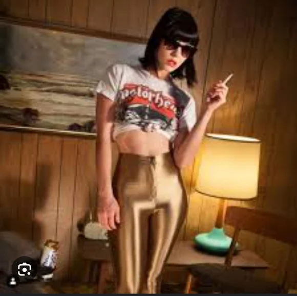 American Apparel Disco Pants in Gold Caramel - Picture 1 of 5
